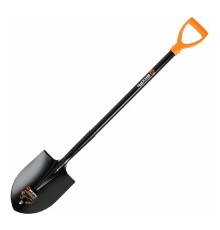Штыковая лопата с изогнутой тулей, металлический черенок Вихрь  [73/7/1/7]
