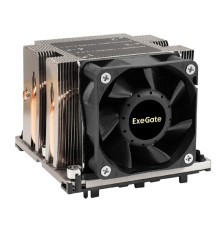 Exegate EX298970RUS Кулер+направляющая планка ExeGate ESNK-P0068AP4.PWM.2U.3647.Cu + BKT-0126 (Al+Cu, 2U, 4 тепл. трубки, LGA3647, Square, TDP 205W, PWM, 2100-6800RPM, 2 ball bearing, 4pin, 52db, 430г