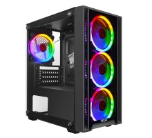 Ginzzu CL610 mATX FAN 4*12FRGB Белый