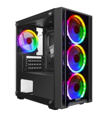 Ginzzu CL610 mATX FAN 4*12FRGB Белый