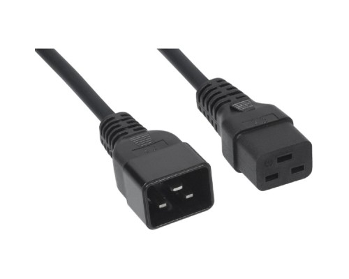 [кабель] Filum кабель питания ПВС-АП 3x2.5 С19 - C20, 220/250В, 16А, чёрный, 3м (FL-PC-C19/C20-C3-3.0-BK)