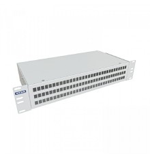 NTSS Кросс NTSS оптический 19'' укомплектованный 2U, 96 портов SC/UPC, 62.5/125 мкм (сплошная панель, сплайс-кассета 3шт, пигтейлы, КДЗС, адаптеры) серый RAL 7035 NTSS-RFOB-2U-96-SC/U-62.5-SP1.5G0AY