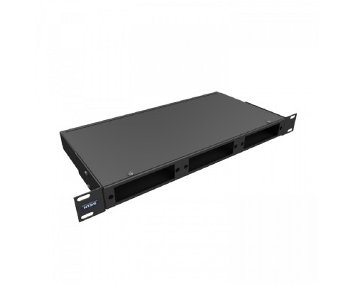 [Кросс, патч панель, адаптер] NTSS Кросс NTSS оптический 19' укомплектованный 1U, 12 портов SC/UPC, 62.5/125 мкм (планки, сплайс-кассета, пигтейлы, КДЗС, адаптеры) черный RAL 9005 NTSS-RFOB-1U-12-SC/U-62.5-SP1.5G1AY-BL