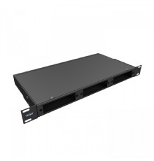 NTSS Кросс NTSS оптический 19'' укомплектованный 1U, 8 портов SC/UPC, 50/125 мкм ОМ3 (планки, сплайс-кассета, пигтейлы, КДЗС, адаптеры) черный RAL 9005 NTSS-RFOB-1U-8-SC/U-503-SP1.5G1AY-BL