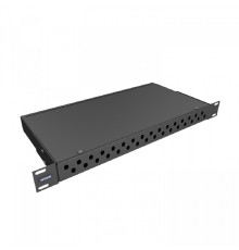NTSS Кросс NTSS оптический 19'' укомплектованный 1U, 32 порта FC/UPC, 50/125 мкм ОМ3 (сплошная панель, сплайс-кассета, пигтейлы, КДЗС, адаптеры) черный RAL 9005 NTSS-RFOB-1U-32-FC/U-503-SP1.5G0AY-BL