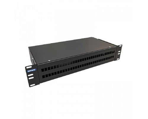 [Кросс, патч панель, адаптер] NTSS Кросс NTSS оптический 19' укомплектованный 2U, 64 порта LC/APC duplex, 9/125 мкм (сплошная панель, сплайс-кассета 4шт, пигтейлы, КДЗС, адаптеры) черный RAL 9005 NTSS-RFOB-2U-64-2LC/A-9-SP1.5G0AY