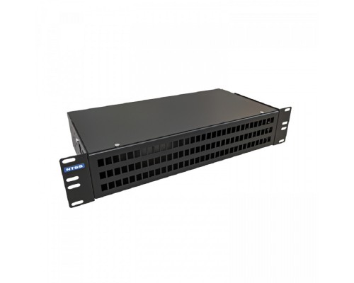 [Кросс, патч панель, адаптер] NTSS Кросс NTSS оптический 19' укомплектованный 2U, 96 портов LC/APC duplex, 9/125 мкм (сплошная панель, сплайс-кассета 6шт, пигтейлы, КДЗС, адаптеры) черный RAL 9005 NTSS-RFOB-2U-96-2LC/A-9-SP1.5G0A