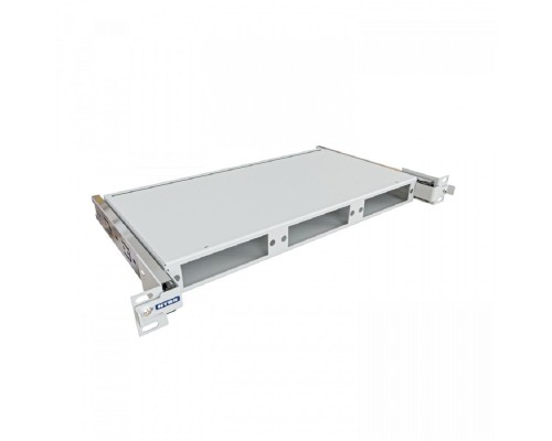 [Кросс, патч панель, адаптер] NTSS Кросс NTSS оптический выдвижной 19' укомплектованный 1U, 16 портов LC/UPC duplex, 62.5/125 мкм (планки, сплайс-кассета, пигтейлы, КДЗС, адаптеры) серый RAL 7035 NTSS-RsFOB-1U-16-2LC/U-62.5-SP1.5