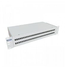 NTSS Кросс NTSS оптический 19'' укомплектованный 2U, 64 порта LC/UPC duplex, 50/125 мкм ОМ3 (сплошная панель, сплайс-кассета 4шт, пигтейлы, КДЗС, адаптеры) серый RAL 7035 NTSS-RFOB-2U-64-2LC/U-503-SP1