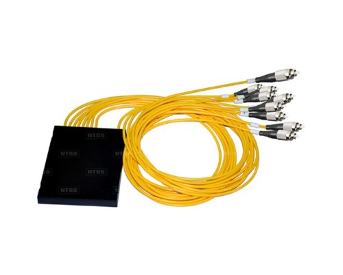 [Кросс, патч панель, адаптер] NTSS Разветвитель сплавной 1х8 оконцованный FC/UPC 9/125 вывод 1м буфер 3.0мм 1310/1550 NTSS-FCT-FBT-1/8-9-FC/U-1.0-3.0