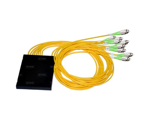 [Кросс, патч панель, адаптер] NTSS Разветвитель сплавной 1х5 оконцованный FC/APC 9/125 вывод 1м буфер 0.9мм 1310/1550 NTSS-FCT-FBT-1/5-9-FC/A-1.0-0.9