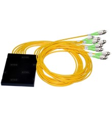 NTSS Разветвитель сплавной 1х6 оконцованный FC/APC 9/125 вывод 1м буфер 0.9мм 1310/1550 NTSS-FCT-FBT-1/6-9-FC/A-1.0-0.9