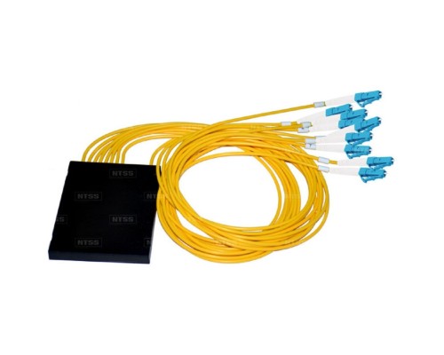 [Кросс, патч панель, адаптер] NTSS Разветвитель сплавной 1х20 оконцованный LC/UPC 9/125 вывод 1м буфер 0.9мм 1310/1550 NTSS-FCT-FBT-1/20-9-LC/U-1.0-0.9
