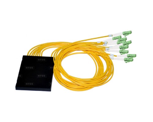 [Кросс, патч панель, адаптер] NTSS Разветвитель сплавной 1х8 оконцованный LC/APC 9/125 вывод 1м буфер 3.0мм 1310/1550 NTSS-FCT-FBT-1/8-9-LC/A-1.0-3.0