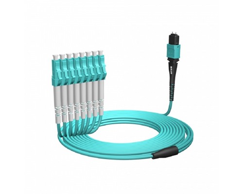 [Патч-корд, пигтейл] NTSS Волоконно-оптическая сборка fan-out NTSS 12ов, MPO/UPC (male)-LC/UPC, 50/125 OM3, внутренний, вывод 1м, буфер 2.0мм, 10м, LSZH NTSS-FM12-503-MPO/U(m)-LC/U-1.0-2.0-10