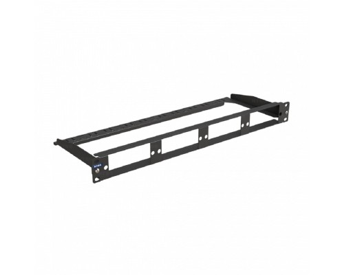 [Кросс, патч панель, адаптер] NTSS Наборная 19” патч-панель NTSS для 4 кассет MPO, 1U, черная NTSS-RP-ST-1U-C04-MPO-BL