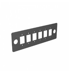 NTSS Сменная планка NTSS для оптических розеток 6 MPO без адаптеров для оптического кросса MPO NTSS-AP-ST-MTP/MPO-BL