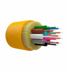 NTSS Оптический кабель распределительный, OS2, 9/125, 12 волокон, LSZH, жёлтый NTSS-FO-D-IN-9-12-LSZH