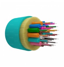 NTSS Оптический кабель распределительный, OM3, 50/125, 24 волокна, LSZH, АКВА NTSS-FO-D-IN-503-24-LSZH