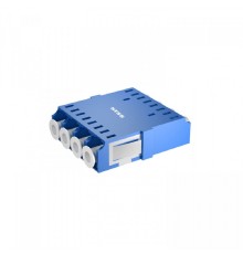 NTSS Адаптер оптический NTSS PREMIUM квадро LC SM BLUE, бесфланцевая NTSS.4LC/U-PM-SM-BU