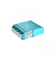NTSS Адаптер оптический NTSS PREMIUM квадро LC OM3 AQUA, бесфланцевая NTSS.4LC/U-PM-OM3-AQ