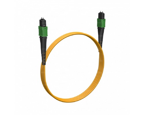 [Патч-корд, пигтейл] NTSS Волоконно-оптическая сборка trunk NTSS PREMIUM 12ов, MTP/APC (male)-MTP/APC (male), полярность А, 9/125 OS2, 1м, LSZH NTSS-FM12PM-9-MTP/A(m)-MTP/A(m)-A-1