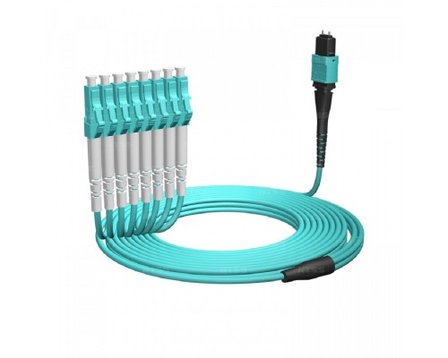 [Патч-корд, пигтейл] NTSS Волоконно-оптическая сборка fan-out NTSS PREMIUM 12ов, MTP/UPC (female)-LC/UPC, 50/125 OM3, вывод 1м, буфер 2.0мм, 5м, LSZH NTSS-FM12PM-503-MTP/U(f)-LC/U-1.0-2.0-5