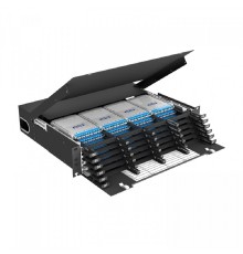 NTSS Кросс распределительный стоечный выдвижной 19” NTSS PREMIUM RRDC 2U, 24 CSM MTP кассет, черный NTSS-RsFOB-PM-2U-CSM-24-MTP-BL