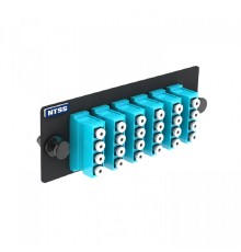 NTSS Сменная планка NTSS PREMIUM 6 LC Quadro ОМ3 адаптеры в комплекте для оптического кросса MTP/MPO NTSS-APA-PM-6LCQ-OM3-BL