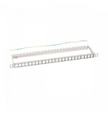 NTSS Наборная патч-панель NTSS PREMIUM 0.5U для 24 разъемов типа Keystone FTP, с задним кабельным органайзером NTSS-RP2-PM-05U-24-FTP-KJ