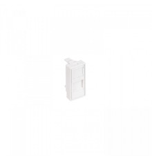 NTSS Лицевая панель NTSS PREMIUM для розеточных модулей типа Keystone 22,5x45 со шторкой NTSS-LP-PM-SIP-22.5X45-WT