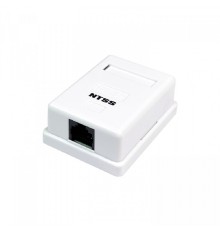 NTSS Компьютерная розетка NTSS PREMIUM настенная 1 порт RJ-45 UTP CAT5e NTSS-CS2-PM-UTP-1RJ45-5e