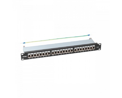 [Кросс, патч панель, адаптер] NTSS Патч-панель NTSS PREMIUM 1U 24 порта RJ45 FTP cat.6, Krone IDC (инструмент в комплекте), с органайзером NTSS-PP2-PM-1U-24-FTP-RJ45-6-K