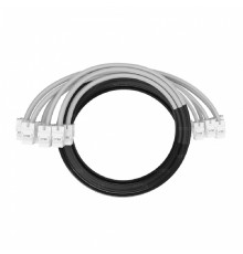 NTSS Кабельная сборка NTSS PREMIUM 6pc, UTP CAT5e, оконцована разъемами KEYSTONE RJ45 UTP CAT5e, заделка в чулке, вывод 0.6м, длина 11м, LSZH, серый NTSS-PC-PM-6-UTP-RJ45KJ-5e-S-0.6-11.0-LSZH-GY