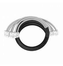 NTSS Кабельная сборка NTSS PREMIUM 6pc, UTP CAT5e, оконцована разъемами KEYSTONE RJ45 UTP CAT5e, заделка в чулке, вывод 0.6м, длина 21м, LSZH, серый NTSS-PC-PM-6-UTP-RJ45KJ-5e-S-0.6-21.0-LSZH-GY