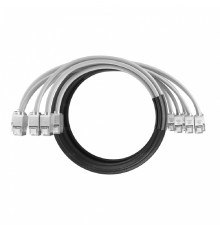 NTSS Кабельная сборка NTSS PREMIUM 6pc, FTP CAT5e, оконцована разъемами KEYSTONE RJ45 FTP CAT5e, заделка в чулке, вывод 0.6м, длина 5м, LSZH, серый NTSS-PC-PM-6-FTP-RJ45KJ-5e-S-0.6-5.0-LSZH-GY
