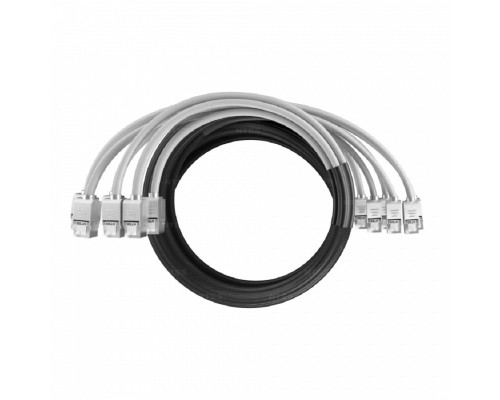 [патч-корд] NTSS Кабельная сборка NTSS PREMIUM 6pc, FTP CAT5e, оконцована разъемами KEYSTONE RJ45 FTP CAT5e, заделка в чулке, вывод 0.6м, длина 12м, LSZH, серый NTSS-PC-PM-6-FTP-RJ45KJ-5e-S-0.6-12.0-LSZH-GY