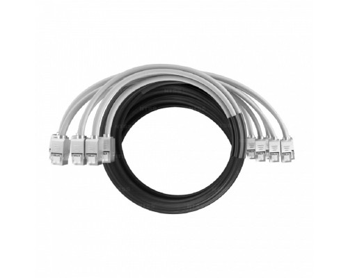 [патч-корд] NTSS Кабельная сборка NTSS PREMIUM 6pc, FTP CAT5e, оконцована разъемами KEYSTONE RJ45 FTP CAT5e, заделка в чулке, вывод 0.6м, длина 24м, LSZH, серый NTSS-PC-PM-6-FTP-RJ45KJ-5e-S-0.6-24.0-LSZH-GY