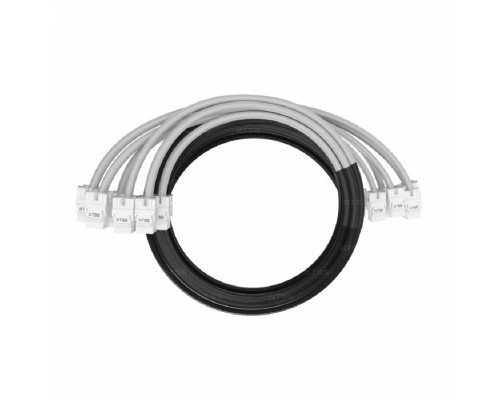 [патч-корд] NTSS Кабельная сборка NTSS PREMIUM 6pc, UTP CAT6, оконцована разъемами KEYSTONE RJ45 UTP CAT6, заделка в чулке, вывод 0.6м, длина 14м, LSZH, серый NTSS-PC-PM-6-UTP-RJ45KJ-6-S-0.6-14.0-LSZH-GY
