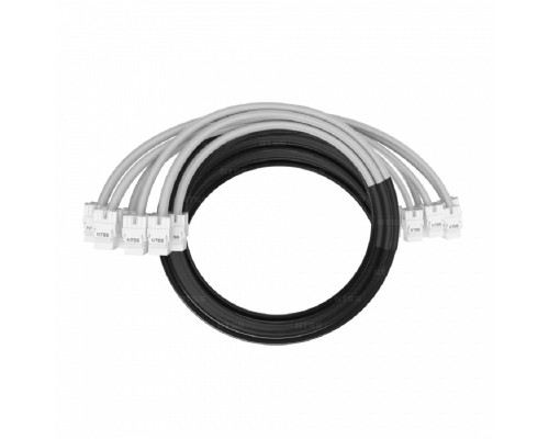 [патч-корд] NTSS Кабельная сборка NTSS PREMIUM 6pc, UTP CAT6, оконцована разъемами KEYSTONE RJ45 UTP CAT6, заделка в чулке, вывод 0.6м, длина 23м, LSZH, серый NTSS-PC-PM-6-UTP-RJ45KJ-6-S-0.6-23.0-LSZH-GY