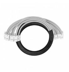 NTSS Кабельная сборка NTSS PREMIUM 12pc, UTP CAT6, оконцована разъемами KEYSTONE RJ45 UTP CAT6, заделка в чулке, вывод 0.6м, длина 7м, LSZH, серый NTSS-PC-PM-12-UTP-RJ45KJ-6-S-0.6-7.0-LSZH-GY