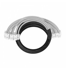 NTSS Кабельная сборка NTSS PREMIUM 12pc, UTP CAT6, оконцована разъемами KEYSTONE RJ45 UTP CAT6, заделка в чулке, вывод 0.6м, длина 16м, LSZH, серый NTSS-PC-PM-12-UTP-RJ45KJ-6-S-0.6-16.0-LSZH-GY