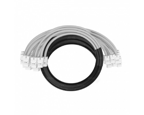[патч-корд] NTSS Кабельная сборка NTSS PREMIUM 24pc, UTP CAT6, оконцована разъемами KEYSTONE RJ45 UTP CAT6, заделка в чулке, вывод 0.6м, длина 18м, LSZH, серый NTSS-PC-PM-24-UTP-RJ45KJ-6-S-0.6-18.0-LSZH-GY