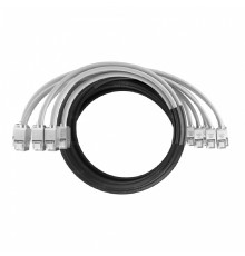 NTSS Кабельная сборка NTSS PREMIUM 6pc, FTP CAT6, оконцована разъемами KEYSTONE RJ45 FTP CAT6, заделка в чулке, вывод 0.6м, длина 13м, LSZH, серый NTSS-PC-PM-6-FTP-RJ45KJ-6-S-0.6-13.0-LSZH-GY