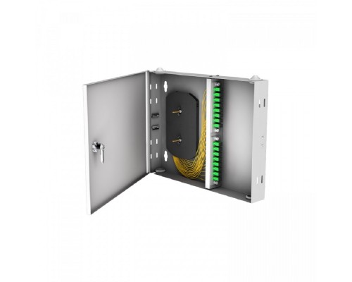 [Кросс, патч панель, адаптер] NTSS Кросс настенный NTSS PREMIUM предсобранный, 12 портов SC/APC, 9/125 мкм, (сплайс, пигтейлы, кдзс, планки, адаптеры) NTSS-WFOB-PM-12-SC/A-9-SP1.5G1A