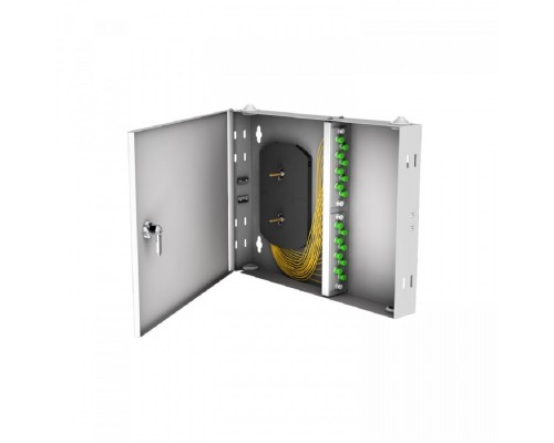 [Кросс, патч панель, адаптер] NTSS Кросс настенный NTSS PREMIUM предсобранный, 12 портов FC/APC, 9/125 мкм, (сплайс, пигтейлы, кдзс, планки, адаптеры) NTSS-WFOB-PM-12-FC/A-9-SP1.5G2A