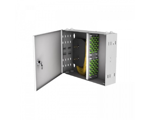 [Кросс, патч панель, адаптер] NTSS Кросс настенный NTSS PREMIUM предсобранный, 24 порта FC/APC, 9/125 мкм, (сплайс, пигтейлы, кдзс, планки, адаптеры) NTSS-WFOB-PM-24-FC/A-9-SP1.5G2A