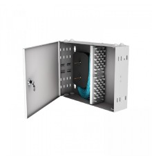 NTSS Кросс настенный NTSS PREMIUM предсобранный, 48 портов FC/UPC, 50/125 мкм ОМ3, (розетки, сплайс 2шт, КДЗС, пигтейлы) NTSS-WFOB-PM-48-FC/U-503-SP1.5G5A