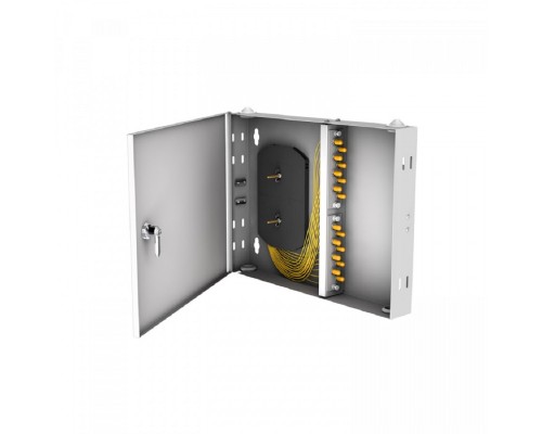 [Кросс, патч панель, адаптер] NTSS Кросс настенный NTSS PREMIUM предсобранный, 16 портов ST/UPC, 9/125 мкм, (сплайс, пигтейлы, кдзс, планки, адаптеры) NTSS-WFOB-PM-16-ST/U-9-SP1.5G2A