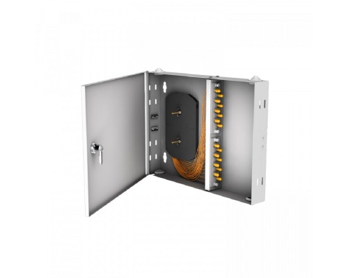 [Кросс, патч панель, адаптер] NTSS Кросс настенный NTSS PREMIUM предсобранный, 12 портов ST/UPC, 62,5/125 мкм, (сплайс, пигтейлы, кдзс, планки, адаптеры) NTSS-WFOB-PM-12-ST/U-62.5-SP1.5G2A